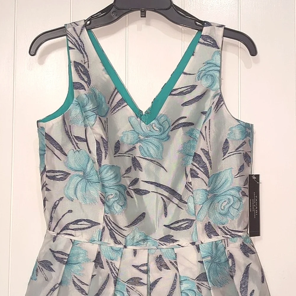 🌟NWT Tahari Embroidery Wow Dress Floral Dress Arthur S Levine